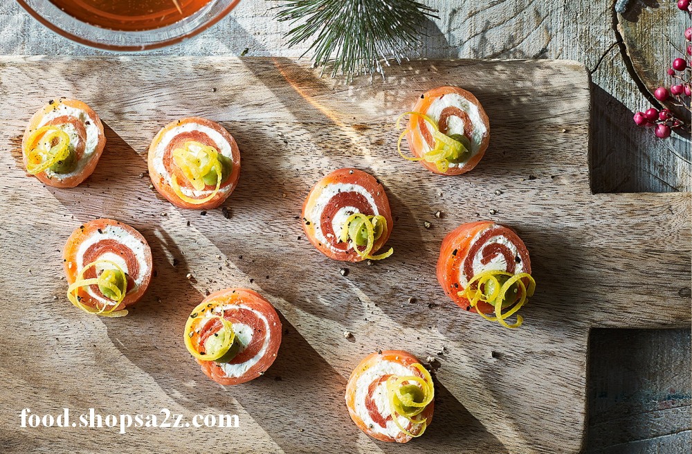 Salmon roll-ups recipe