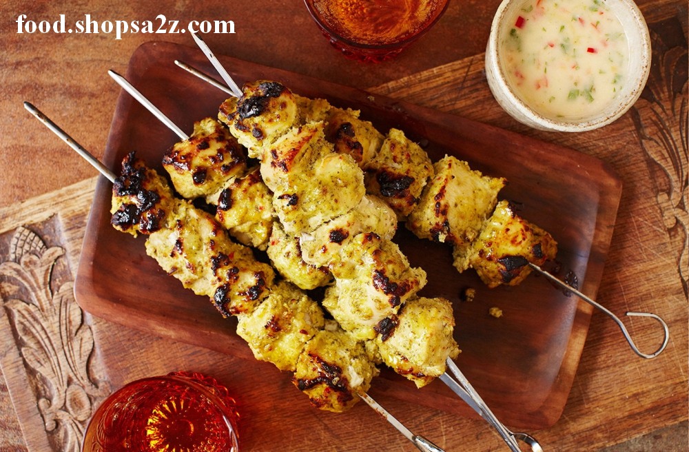 Thai chicken skewers with coconut dipping sauce recipe